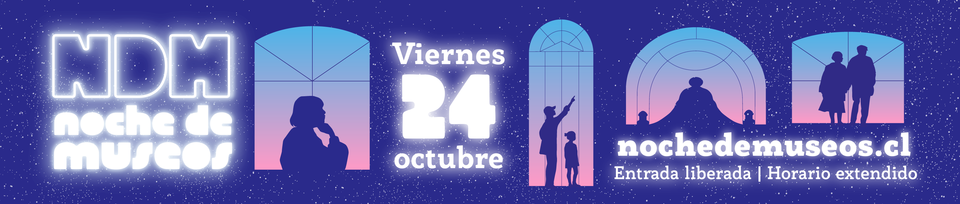 Logo oficial de Noche de Museos