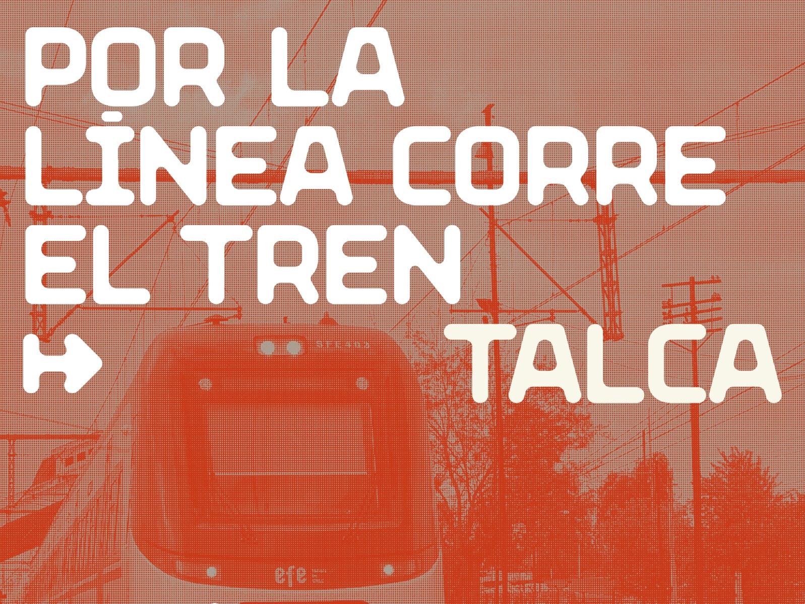 Por la línea corre el tren