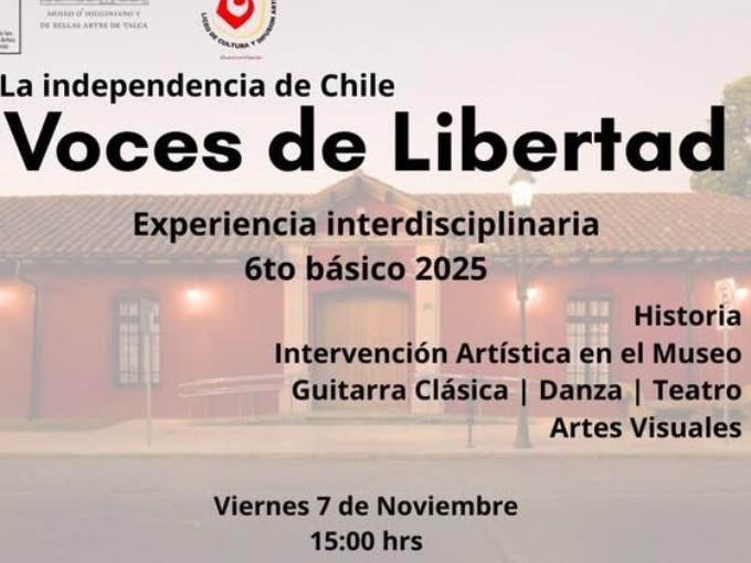 Invitación a la actividad Voces de Libertad