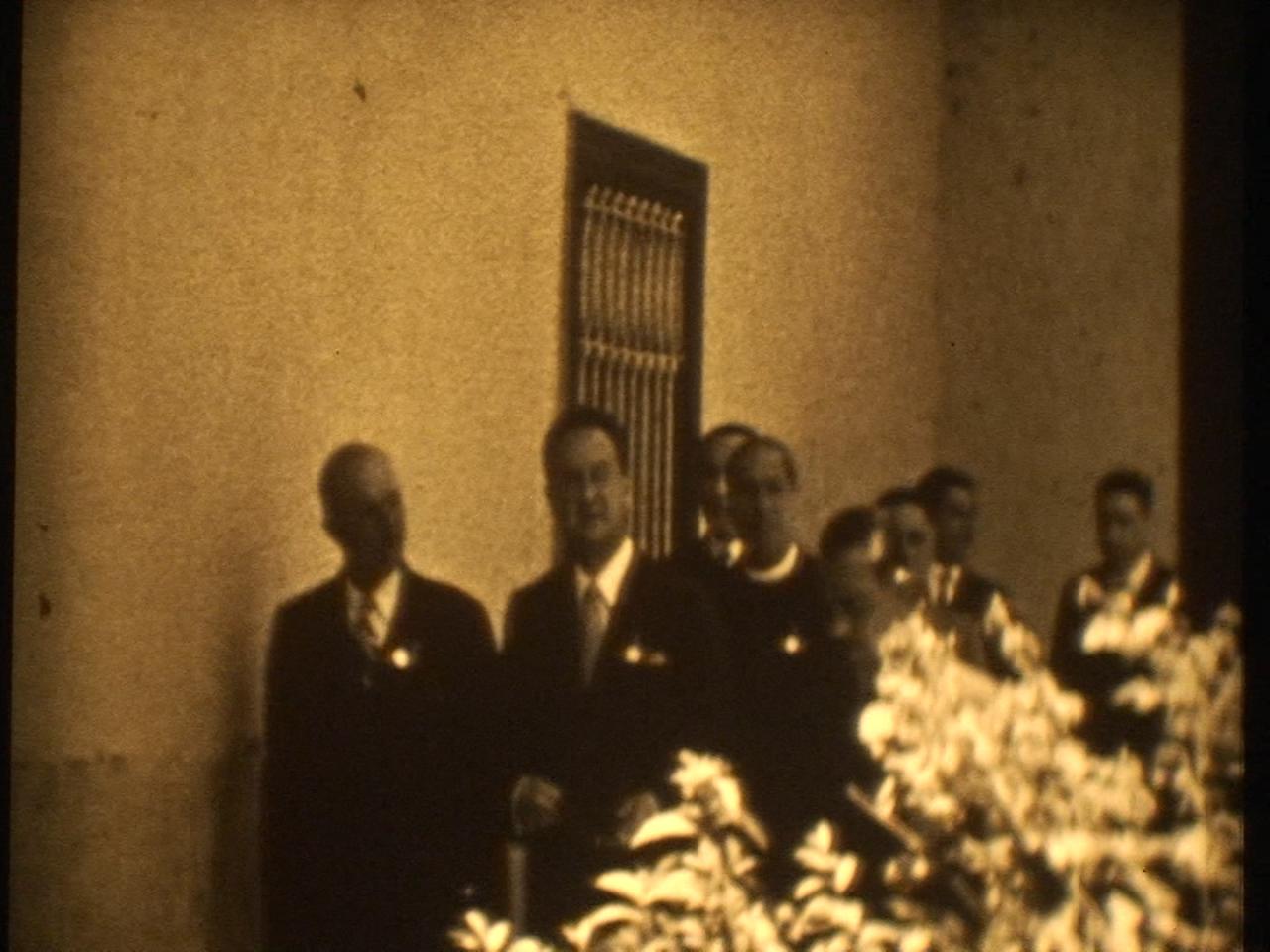Inauguración Placa Conmemorativa, Casa 1 Norte esquina 2 Oriente, 1942