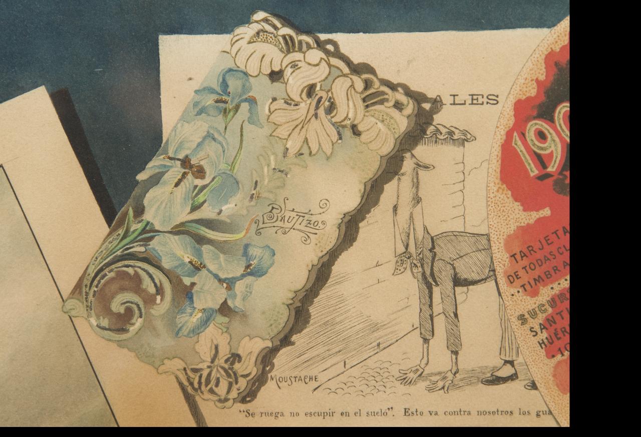 "La mesa revuelta "(1905) Tinta sobre papel (Detalle 3)