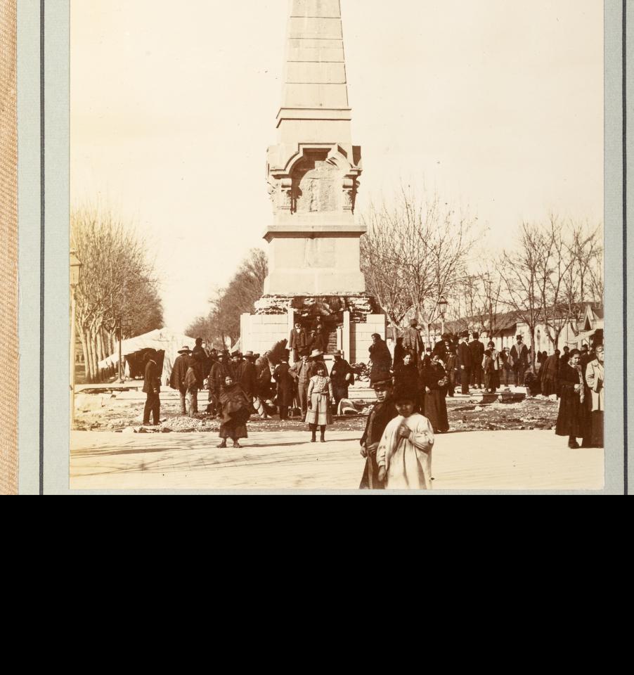 Caída de la estatua La Victoria, 1906