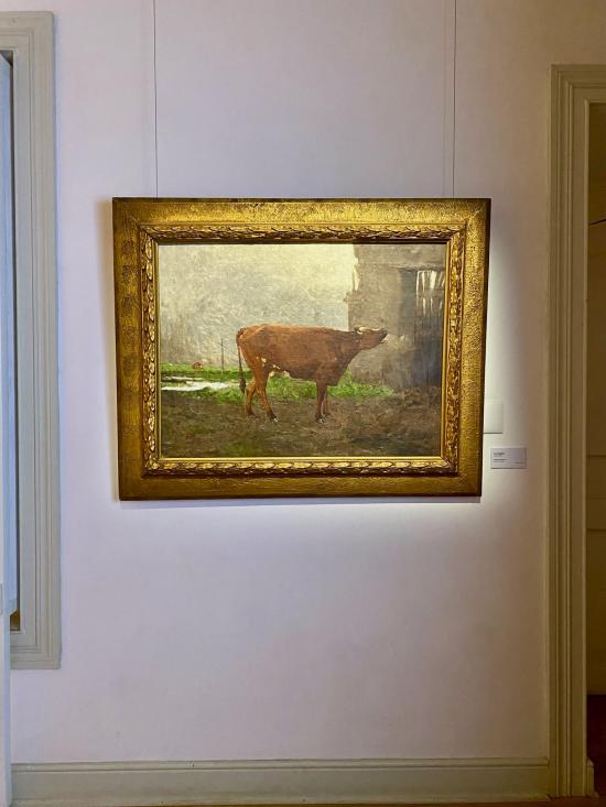 Imagen de la pintura "La madre", de Celia Castro, exhibida en la sala Valle del MOBAT