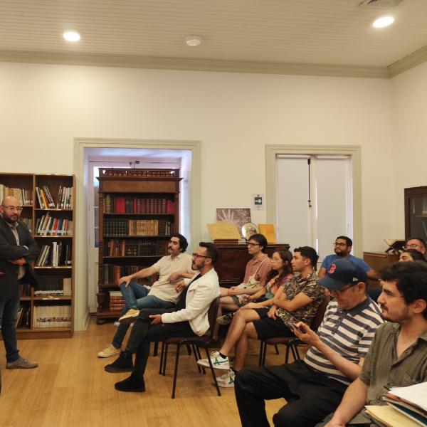 El SEREMI de Cultura, Artes y Patrimonio, Franco Hormazábal, en un momento de su intervención